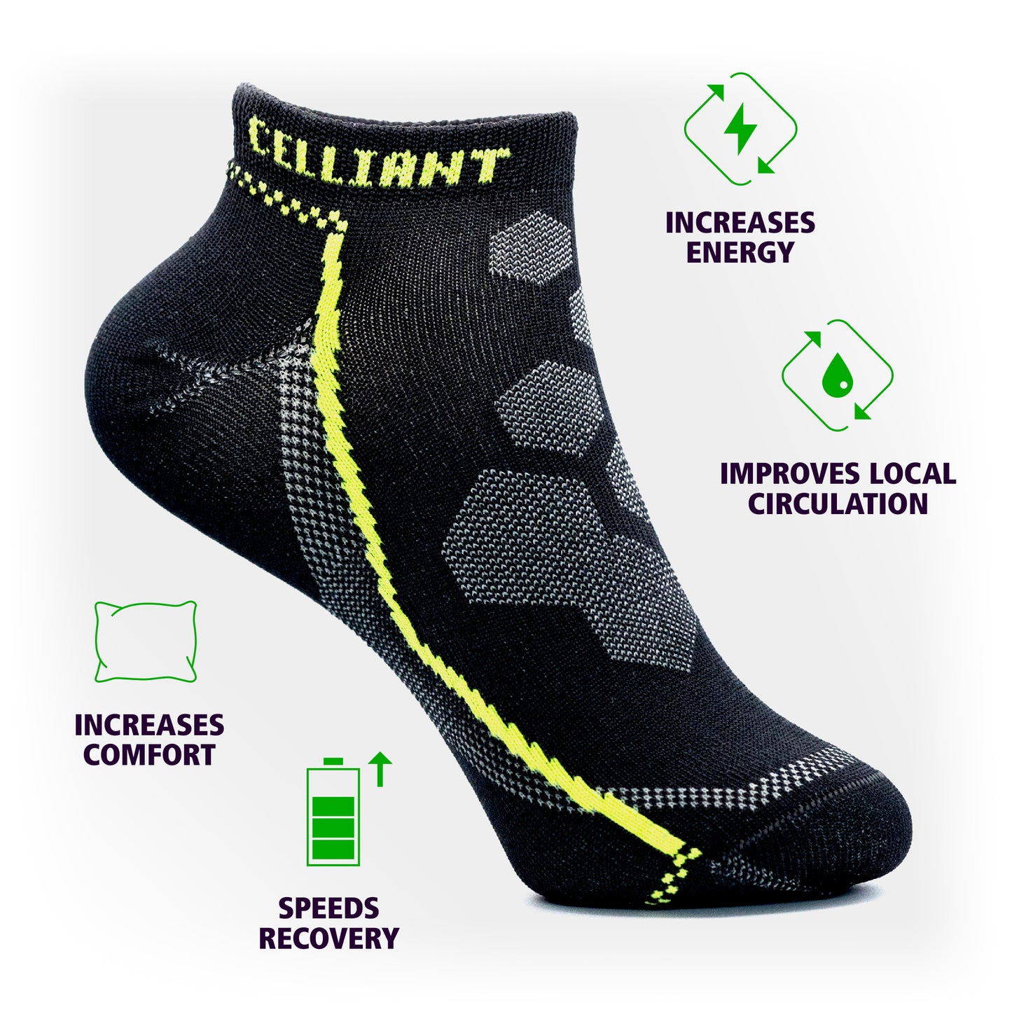 Energizing Infrared Ankle Socks 3-Pack